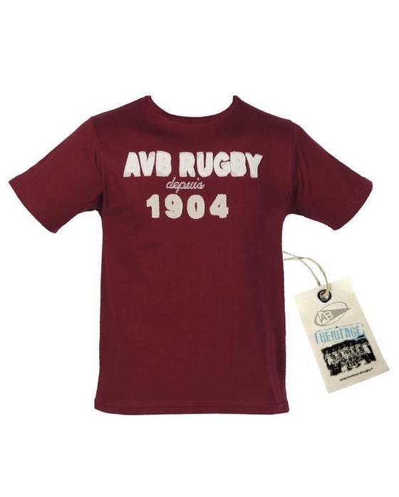 Tee-Shirt Manches Courtes ABV Rugby 1904 Junior